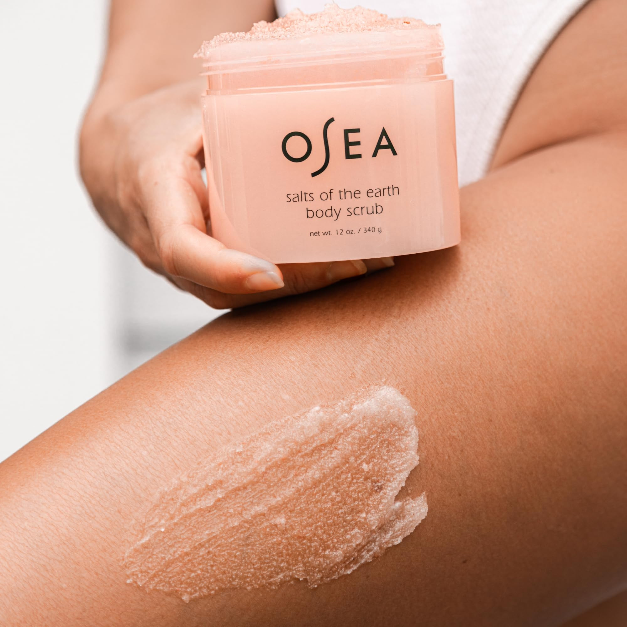 OSEA Salts of the Earth Body Scrub 12 oz - Pink Himalayan Salt Scrub - Gentle Body Exfoliation Sk... | Amazon (US)