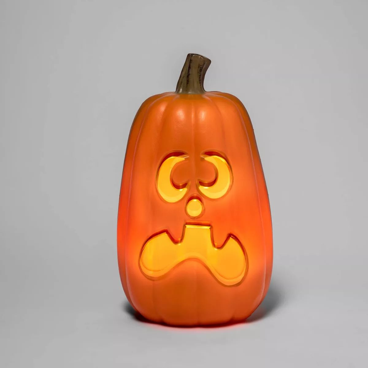 16" Light Up Pumpkin with 2 Teeth Orange Halloween Decorative Prop - Hyde & EEK! Boutique™ | Target