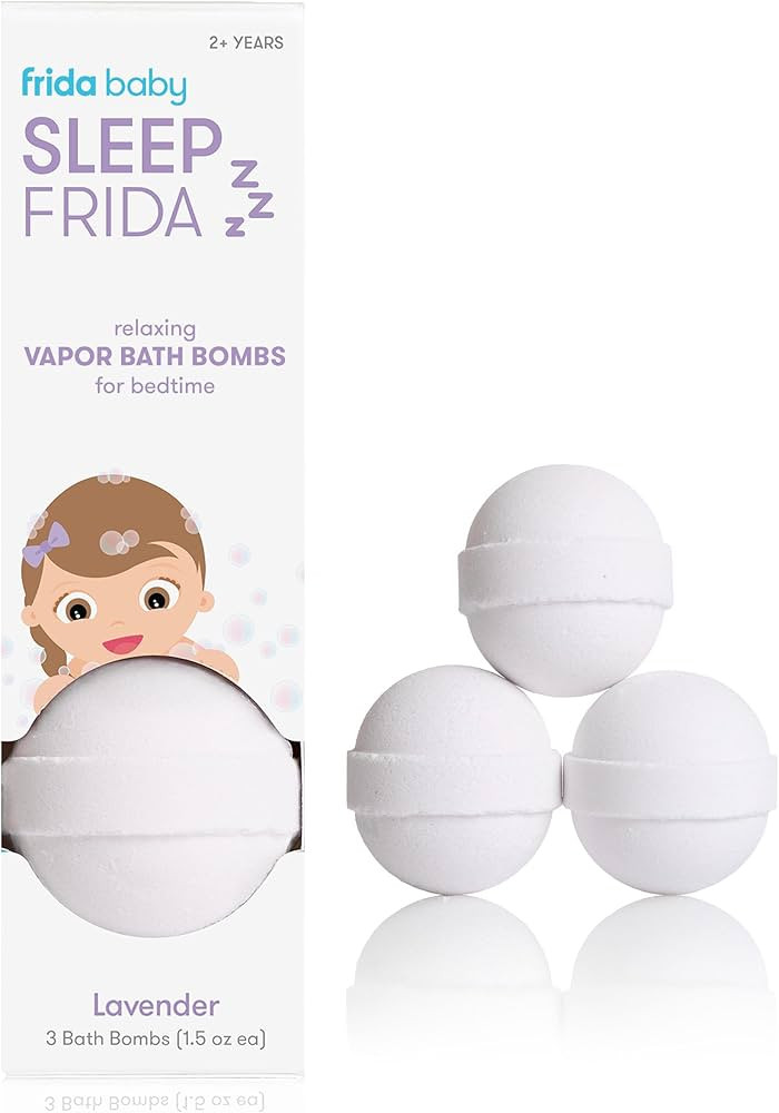 Frida Baby Natural Sleep Bath Bombs, Lavender Essential Oil Bath Bombs for Bedtime, Relaxing & Ca... | Amazon (US)