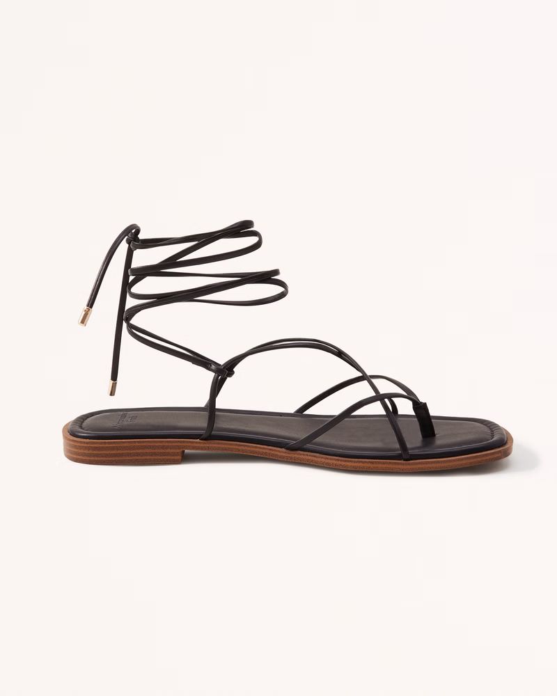 Strappy Flat Sandals | Abercrombie & Fitch (US)