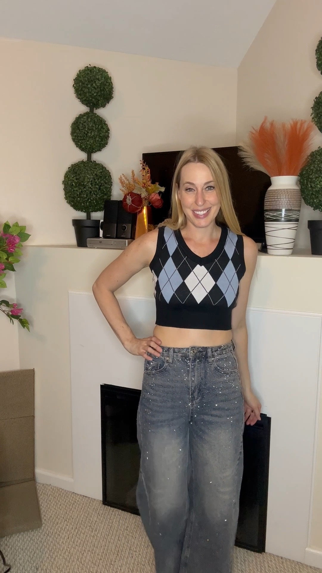 Cropped sweater vest
🤍 it is giving Clueless vibes 
🤍 fitted but stretchy and cozy
🤍 fits true to size, wearing size small and I am 5’10”
🤍 Amazon fashion under 50 find

#LTKTall