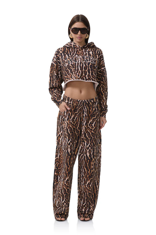 Ryan Barrel Sweatpant - Brushed Leopard | ShopAFRM