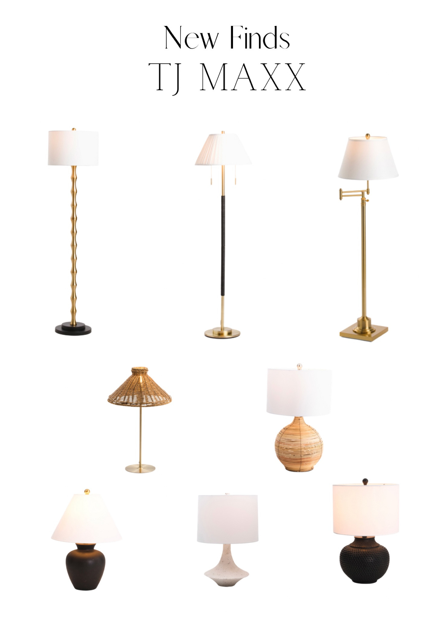 TJ MAXX finds - Lighting!

These gorgeous lamps are such a steal! Perfect for any space 

Lighting, lamps, home, home decor, bedroom, living room, dining room, modern, organic, contemporary, home style, TJ MAXX, TJ MAXX Home, TJ MAX. Finds

#LTKsalealert #LTKSeasonal #LTKhome