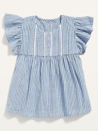Striped Flutter-Sleeve Top for Baby | Old Navy (US)