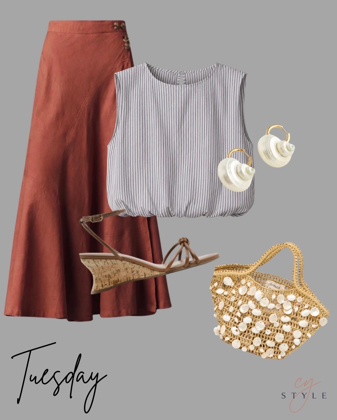 Tuesday OOTD! Love this bubble hem top that you’ll wear all summer and this color skirt is 💯

#LTKootd #LTKOver40
