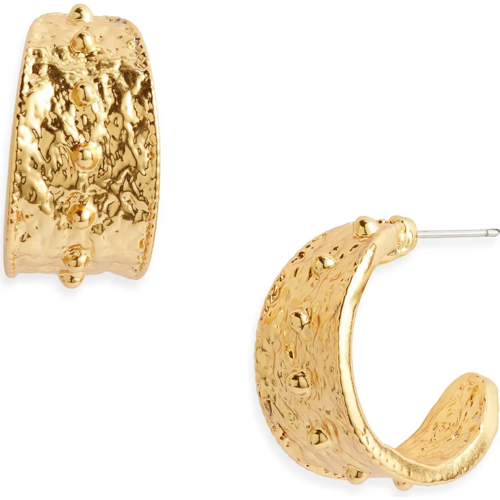 Karine Sultan Dots Hoop Earrings in Gold at Nordstrom | Nordstrom