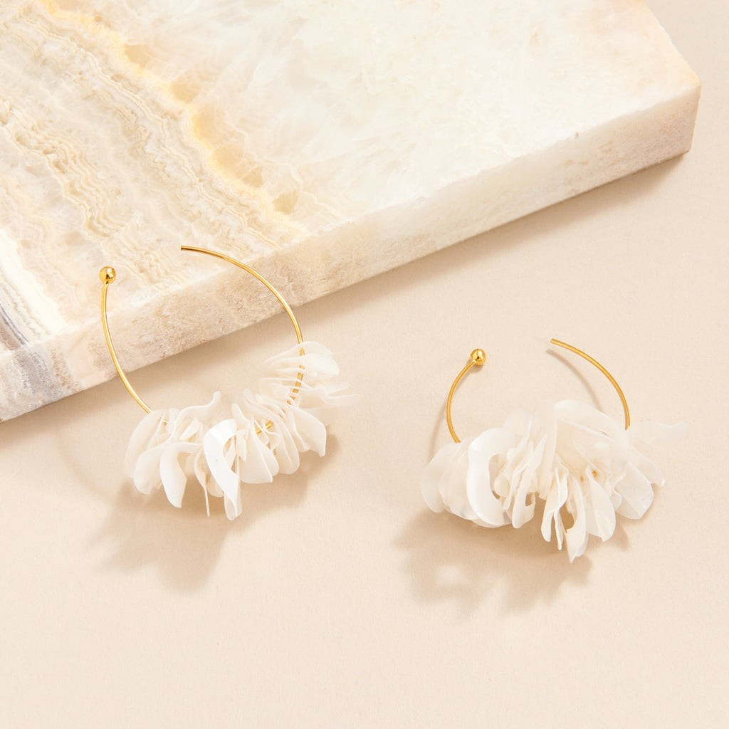 Mini Lolita Hoops White | Mignonne Gavigan
