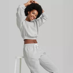 Women's Sweatshirt - Wild Fable™ Light Gray M | Target