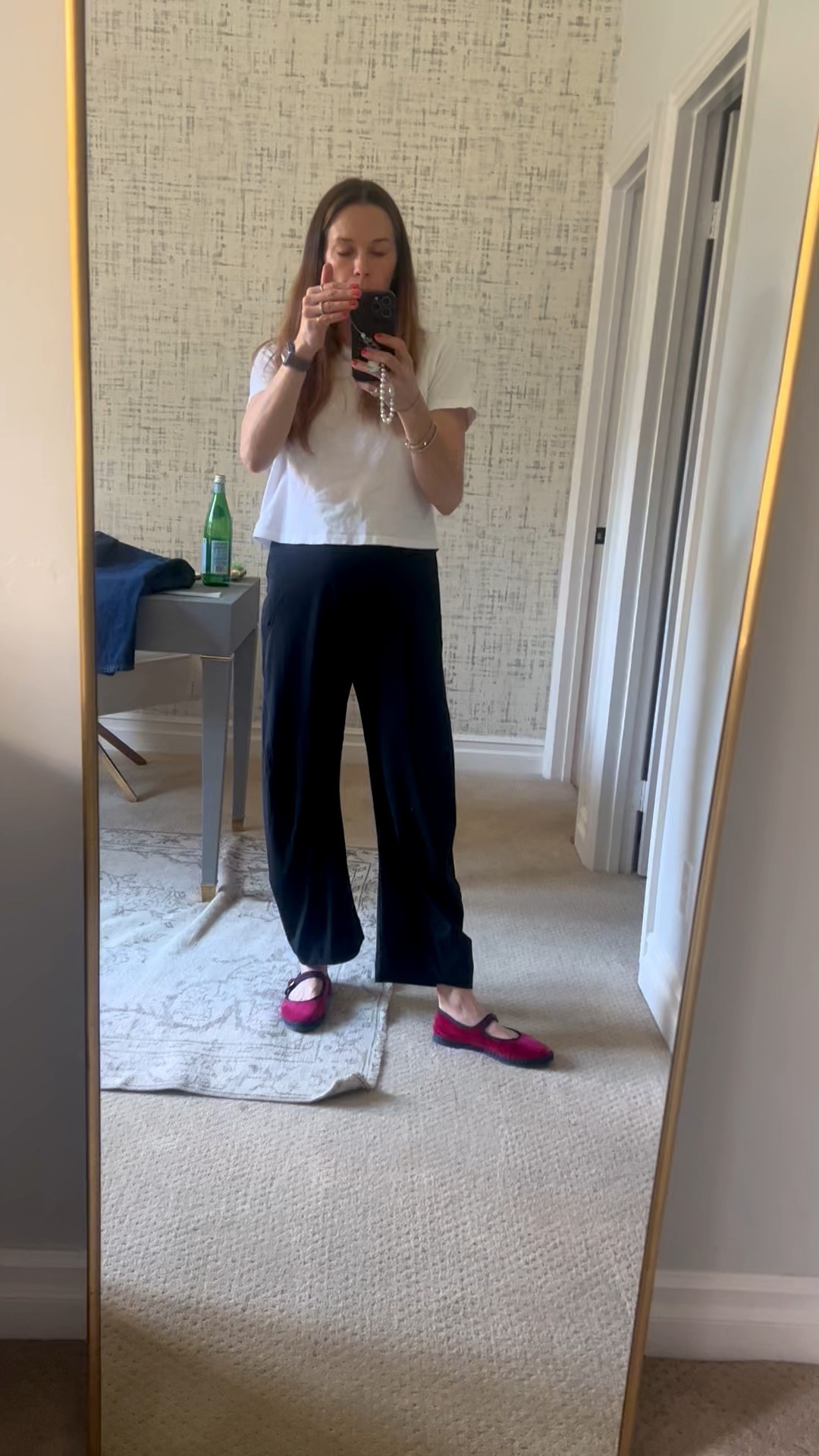 Ruti pants, work pats, travel pants, perfect black trousers, barrel black pants, most flattering pants, perfect white tee 

#LTKNYFW #LTKValentine #LTKdayinmylife