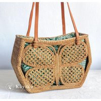 Sale Butterfly Rattan Shoulder Bag - Balinese Artisan Craft, Gift For Mom, For Women, Bohemian Style, Traditional Wicker Purse | Etsy (US)