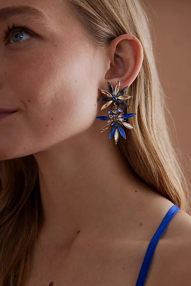 Floral Double Drop Earrings | Anthropologie (UK)