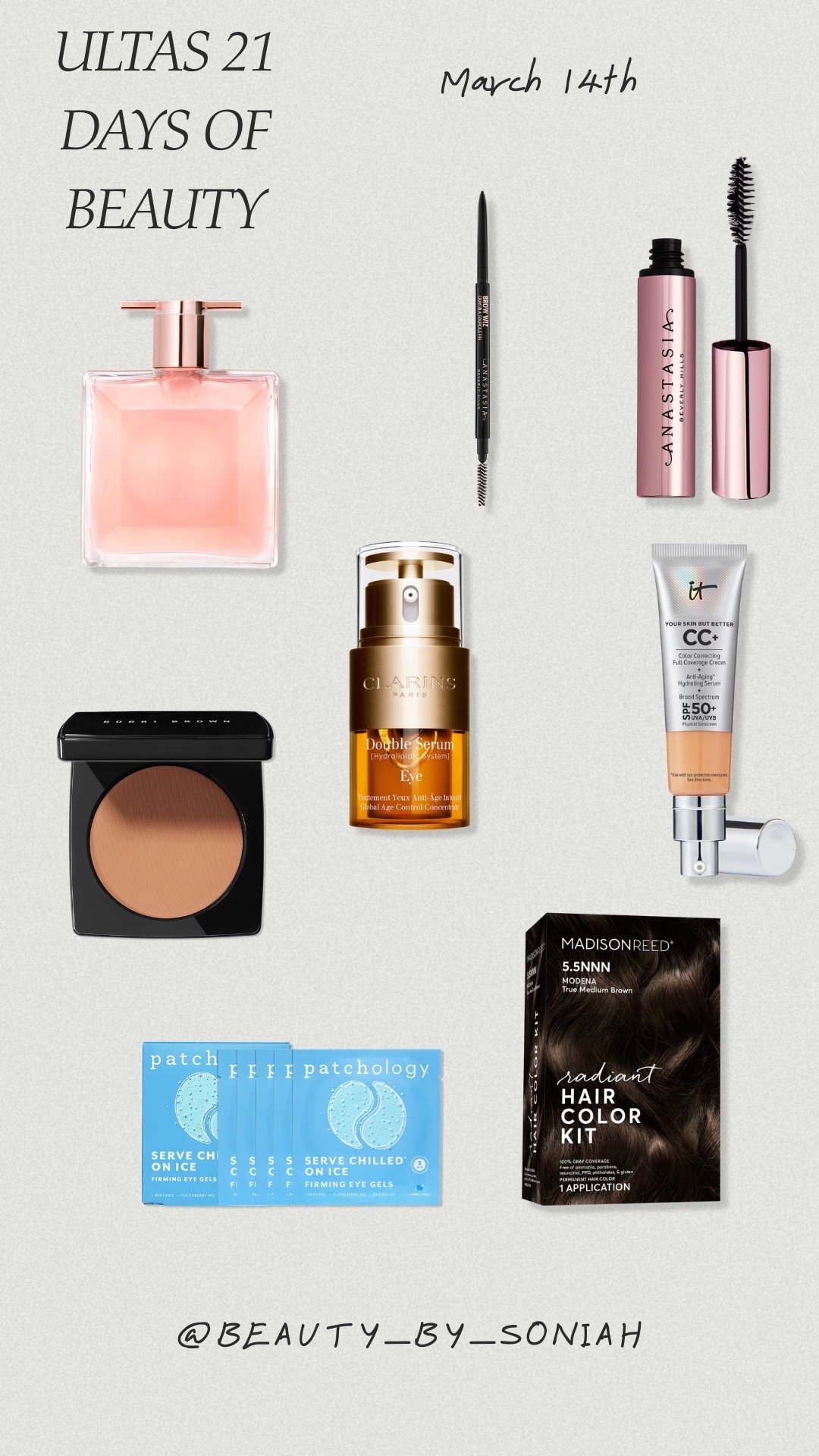 Ultas 21 days of beauty deals
3/14

#LTKOver40 #LTKBeauty #LTKSpringSale