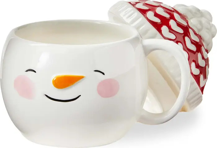 tag Snowman Lidded Mug Festive Drinkware for Christmas Multicolor | Nordstrom | Nordstrom
