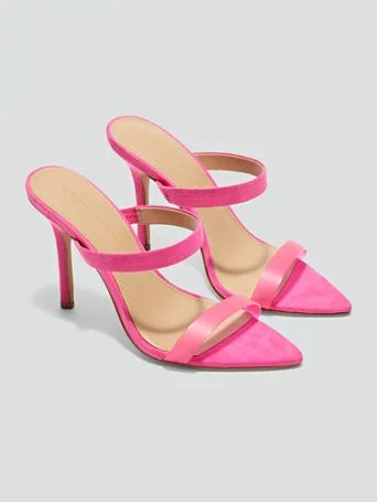 Amira Double Strap Sandals in Pink - Fashion To Figure | Fashion to Figure