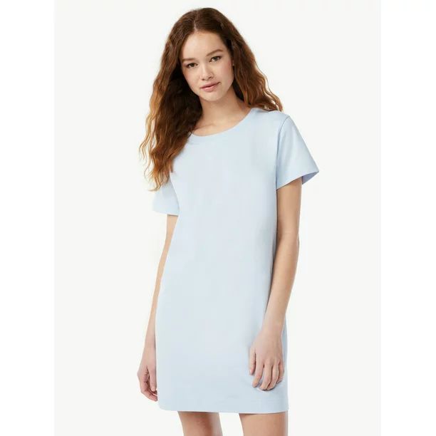 Free Assembly Women's Mini T-Shirt Dress with Short Sleeves | Walmart (US)