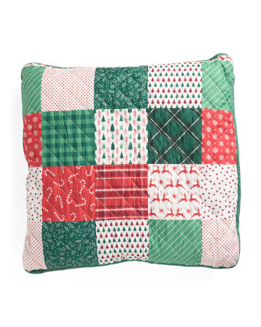 2pk Holiday Patchwork Euro Shams | Home Essentials | Marshalls | Marshalls