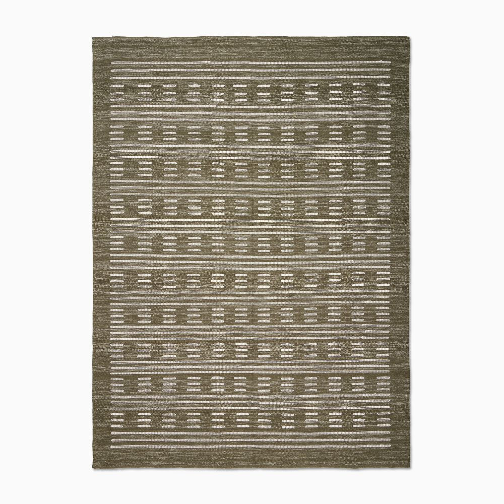 Dashed Stripe Outdoor Performance Rug | West Elm (US)