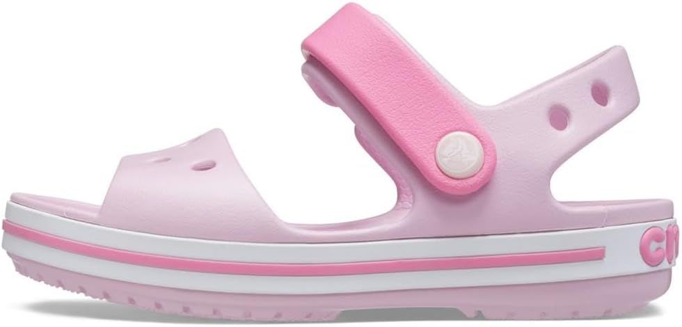 Crocs Girls/Boys Crocband Moulded Croslite Strap Fastening Sandal 100% Thermoplastic | Amazon (US)