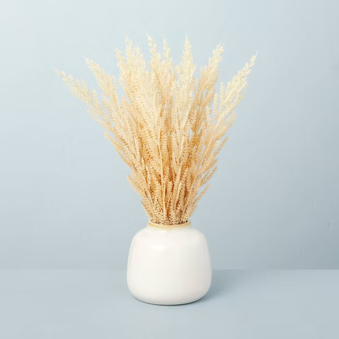 17.5" Faux Wheat Grass Foliage Potted Plant - Hearth & Hand™ with Magnolia | Target