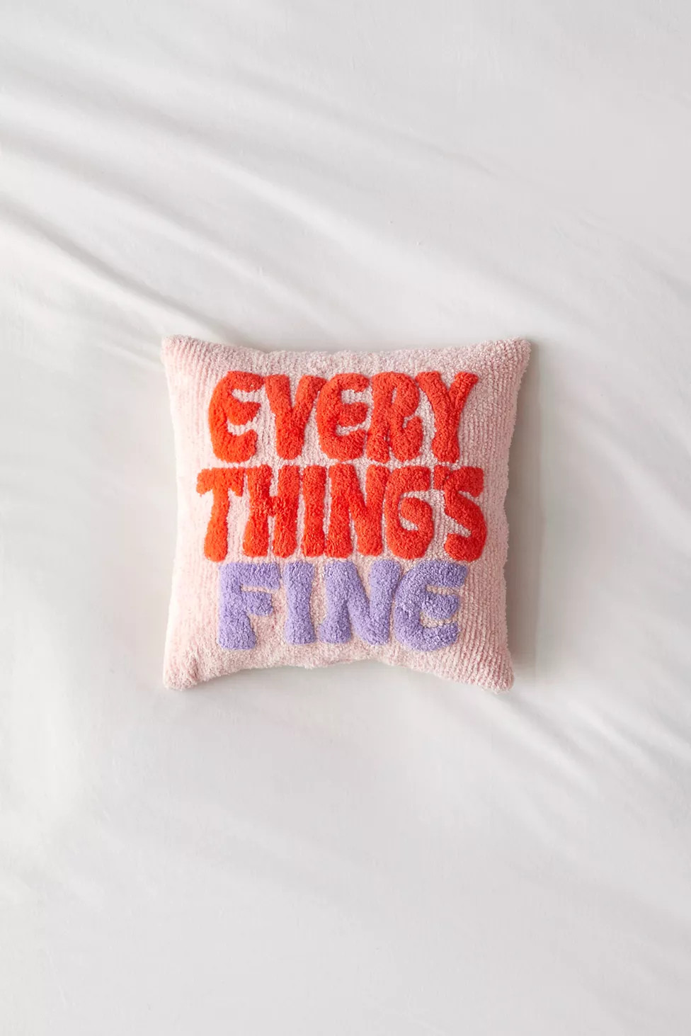 Everything’s Fine Throw Pillow | Urban Outfitters (US and RoW)