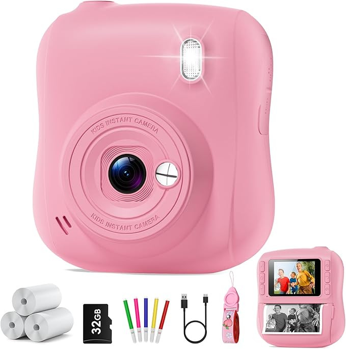 Instant Print Camera for Kids,Christmas Birthday Gifts for 3 4 5 6 7 8 9 10 11 12 Year Old Boys G... | Amazon (US)