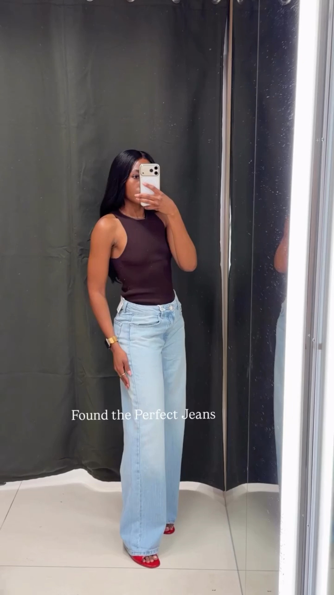 The perfect light wash Denim 🤍
These @Pull & Bear  Baggy  jeans are comfortable, flattering, and petite approved.
Wearing EUR34 at 5'2 tall.
Perfect casual summer outfit
Styled with a yellow tank top and pointed heels for an easy everyday summer outfit.
#pullandbear  #petitefashion #denimoutfit #widelegdenim #petiteoutfits
,  wide leg jeans,baggy jeans, pull and bear jeans review, low rise wide leg jeans, petite friendly jeans, petite  jeans, everyday outfit, casual chic outfit, summer denim outfit, light wash jeans outfit,pull&bear jeans

#pullandbearjeans #widelegjeans #petitefashion #fashion #style

#LTKjeans #LTKpetite #LTKsummer