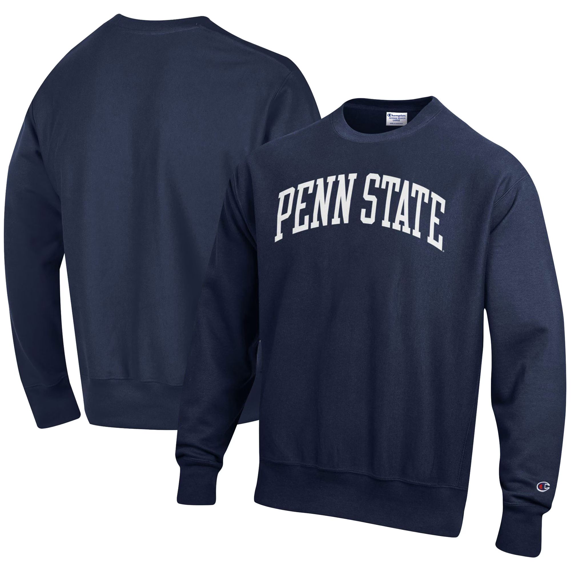Penn State Nittany Lions Champion Arch Reverse Weave Pullover Sweatshirt - Navy | Fanatics