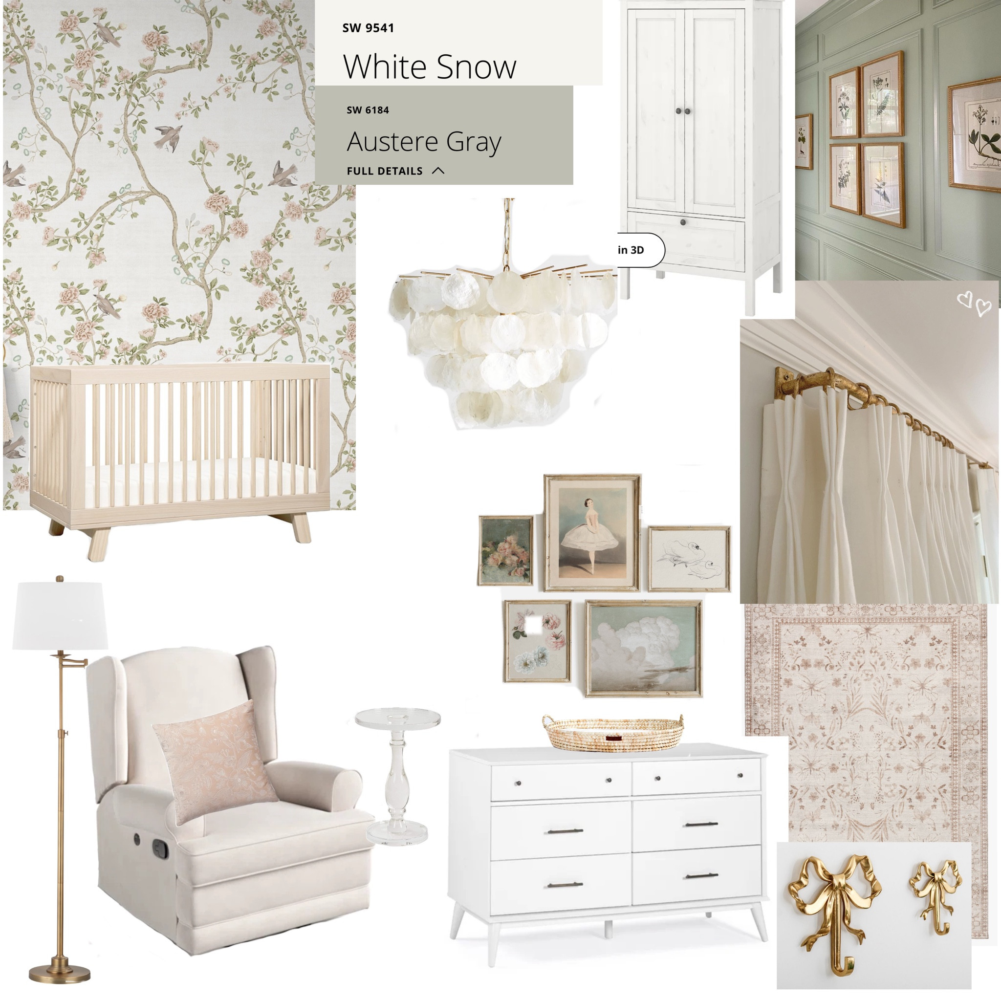 Ballerina dreams Nursery inspo board 🤍👶🏻

#LTKbaby #LTKhome #LTKfamily