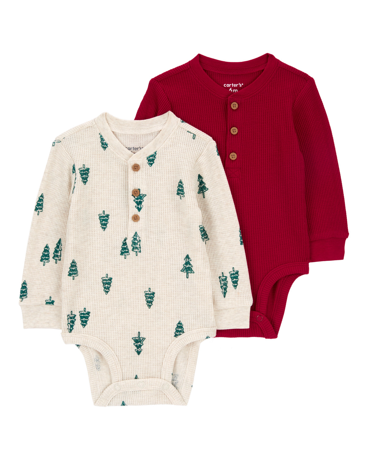 Baby 2-Pack Long-Sleeve Thermal Bodysuits - Carter's | Carter's | Carter's Inc