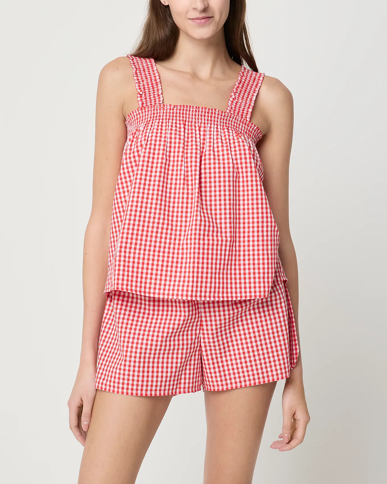 Smocked tank top and short pajama set | J.Crew Factory