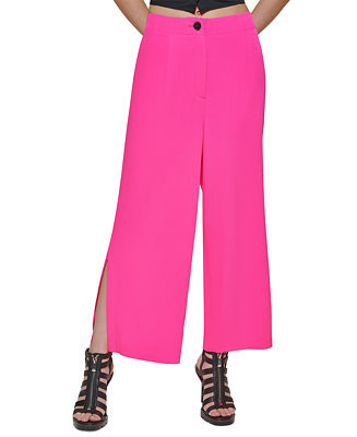 DKNY Cropped Wide-Leg Pants & Reviews - Pants & Capris - Women - Macy's | Macys (US)