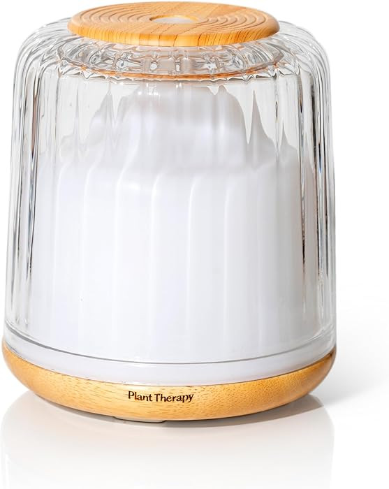Plant Therapy Serenity Glass Diffuser, Elegant Glass Cover, Intermittent & Continuous Mist, Multi... | Amazon (US)