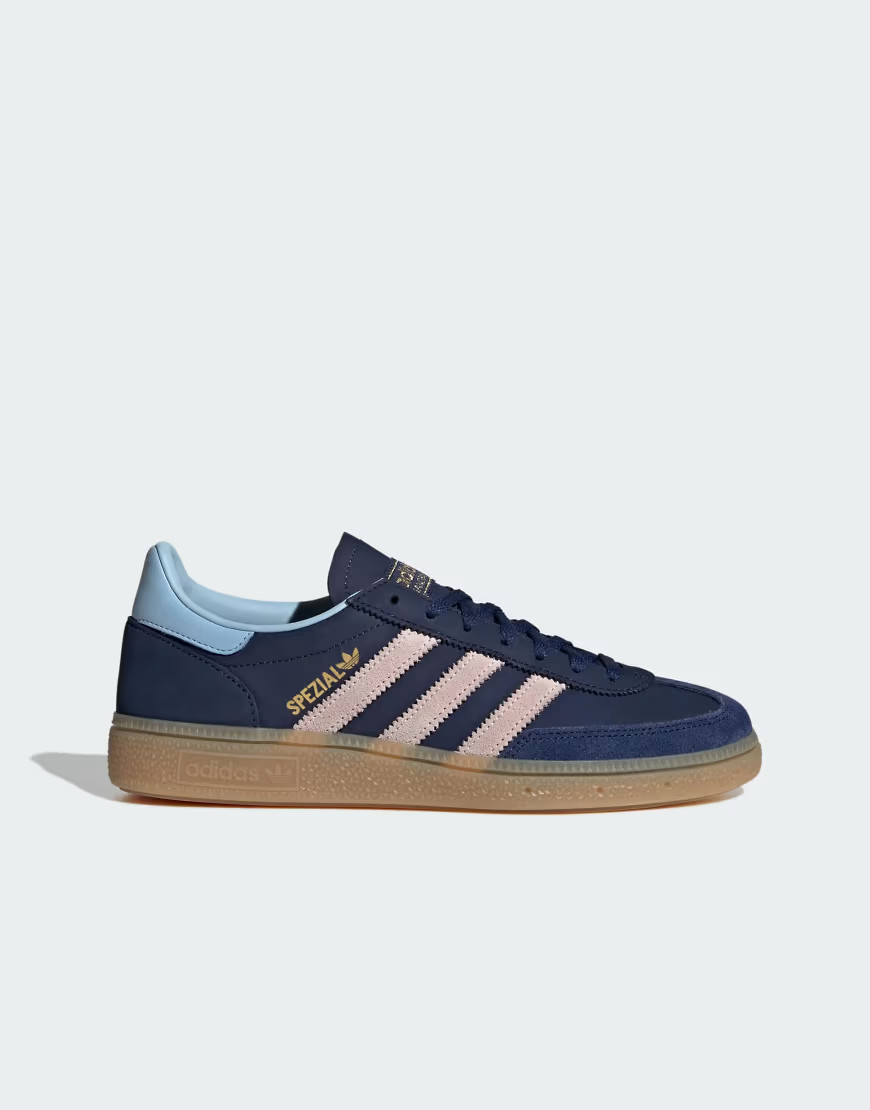 adidas Originals Handball Spezial sneakers in navy and pink | ASOS (Global)