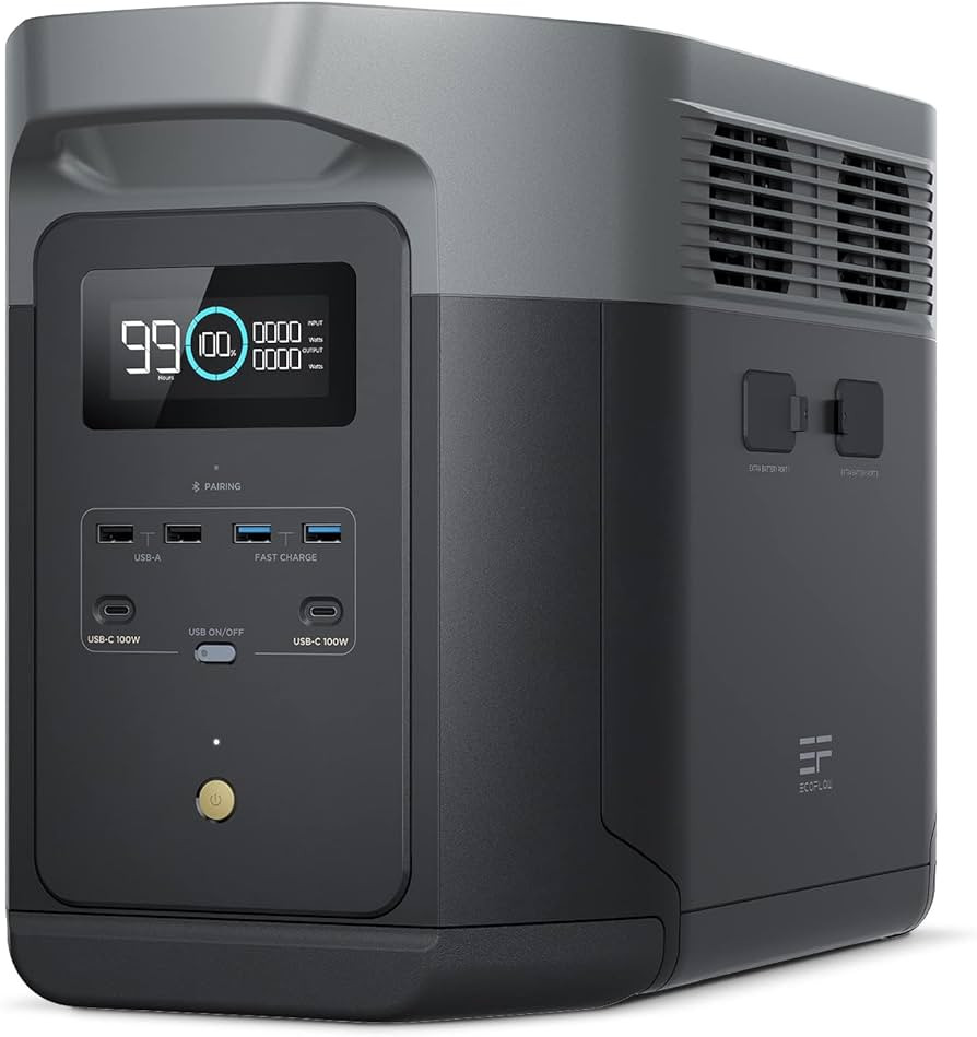EF ECOFLOW Portable Power Station DELTA 2 Max, 2400W LFP Solar Generator, Full Charge in 1 Hr, 20... | Amazon (US)