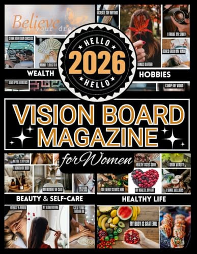 Vision Board Magazine For Women: Vision Board Supplies From 500+ Inspirational Pictures, Quotes & Affirmations For Manifesting Your Dream Life, Self-Care and Feminine Energy | Amazon (US)