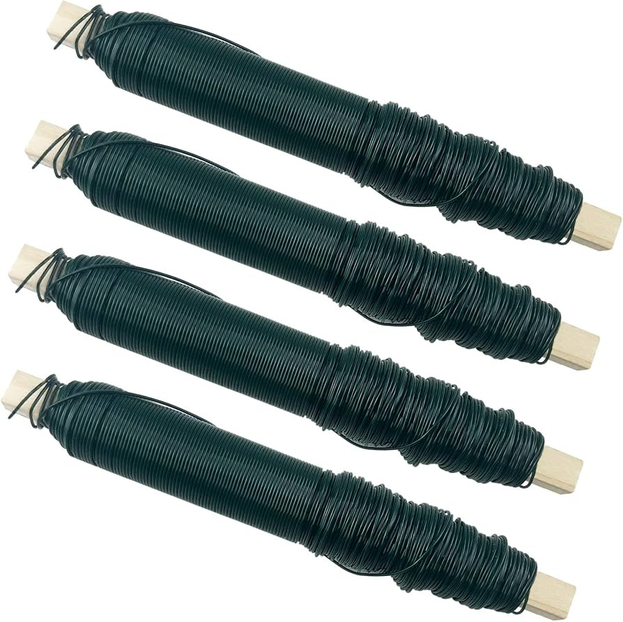 Diompirux 4er Set Gr\u00fcn Blumendraht verzinkt, biegsam, stabil und vielseitig Bindedraht, 0,65... | Amazon (DE)