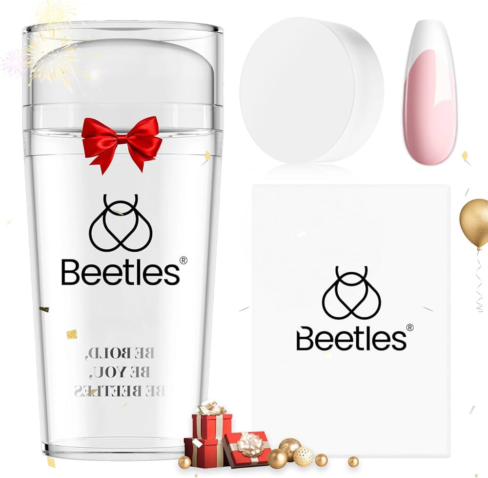 Beetles Nail Stamp 3Pcs Silicone French Tip Nail Stamp Kit with Replacement Nail Stamper Heads an... | Amazon (US)