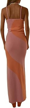 Bodycon Dresses for Women Summer Knit Hollow Out Sexy Night Out Midi Maxi Dress Sleeveless Long C... | Amazon (US)