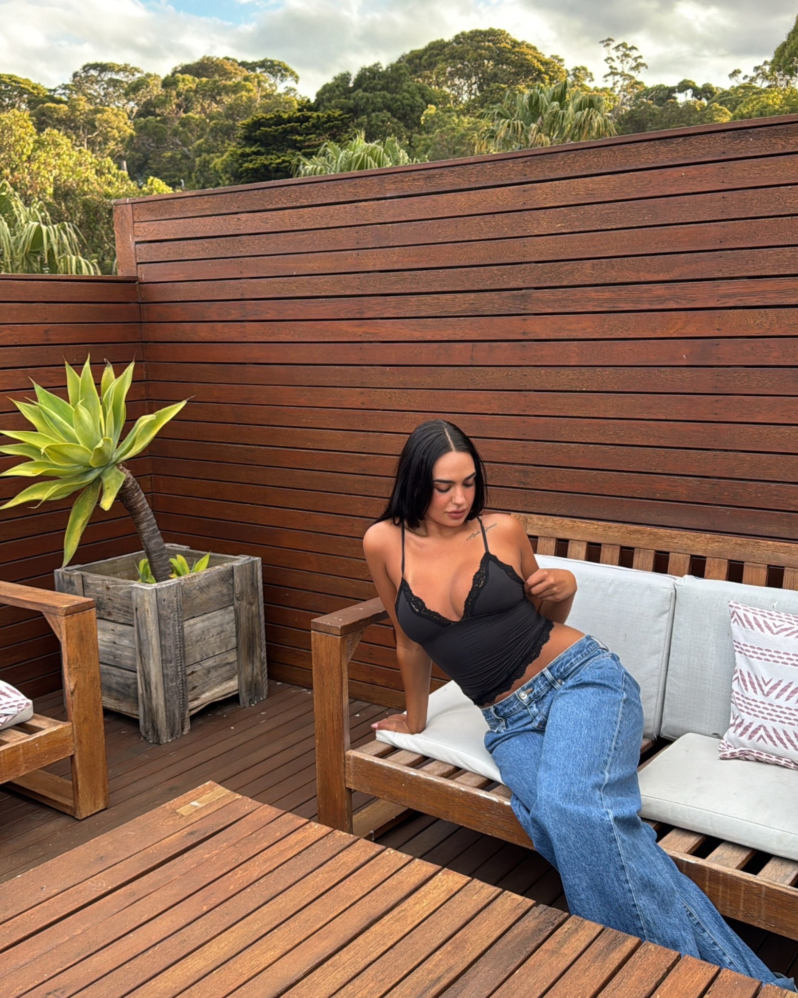 elevated version of jeans and a tank top!!