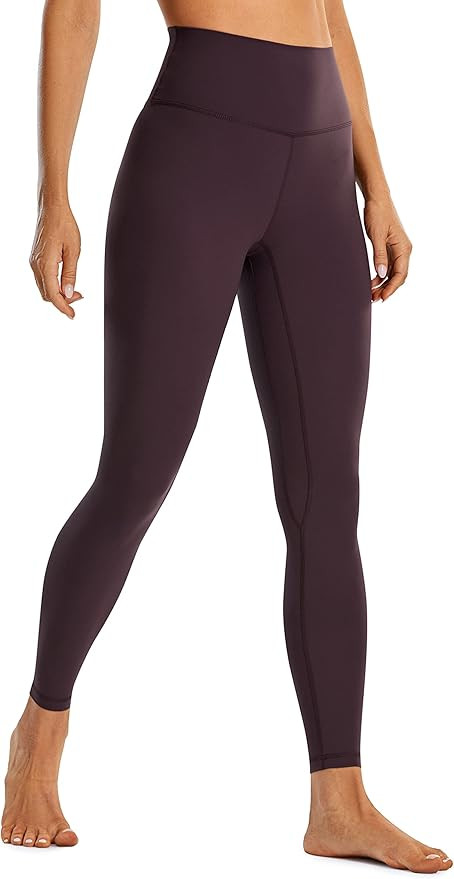 CRZ YOGA Womens Brushed Naked Feeling Workout Leggings 25" / 28"- High Waisted Gym Compression Tu... | Amazon (US)