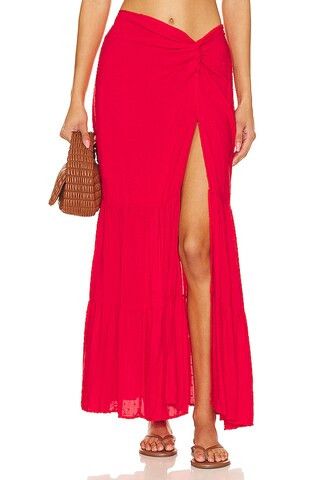 PEIXOTO Valentina Skirt in Red Sangria Lotus from Revolve.com | Revolve Clothing (Global)