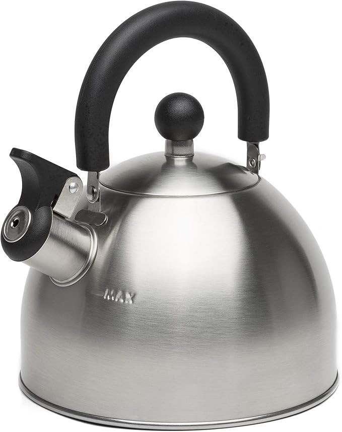 Primula Stewart Whistling Stovetop Tea Kettle Food Grade Stainless Steel, Hot Water Fast to Boil,... | Amazon (US)