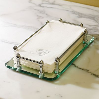 Single-Monogram Guest Towels, Set of 50 | Frontgate