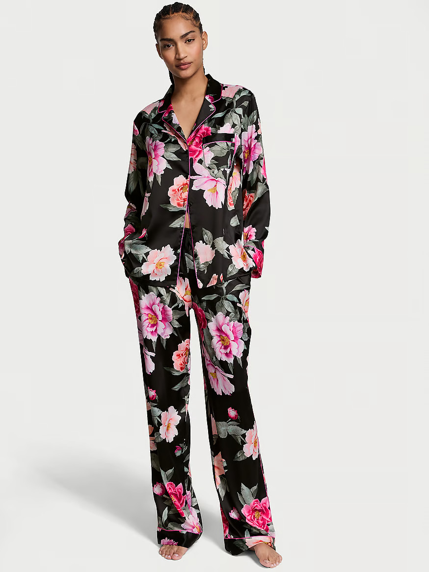 Glazed Satin Long Pajama Set | Victoria's Secret (US / CA )
