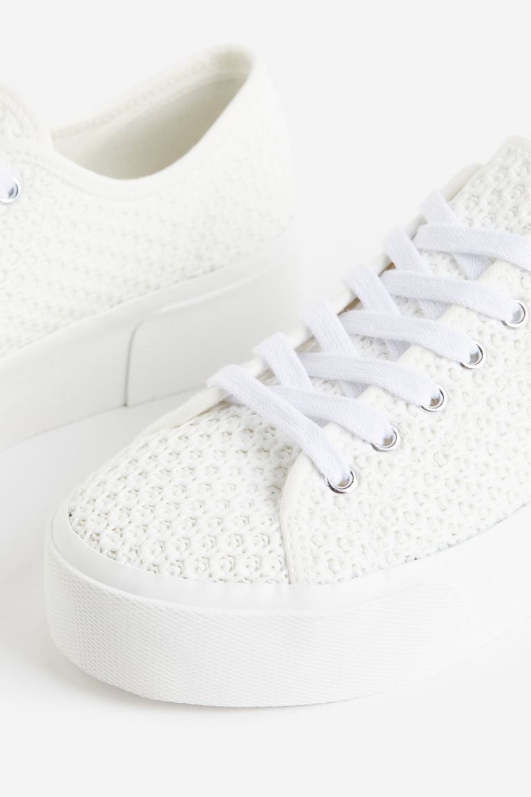 Crochet-look Platform Sneakers | H&M (US + CA)