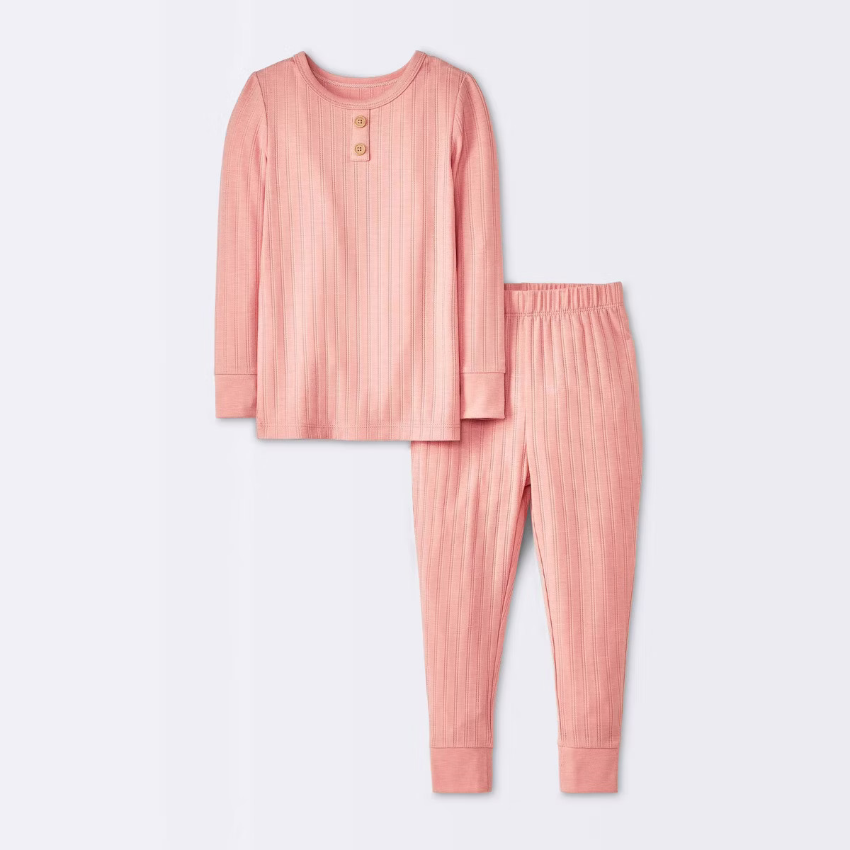 Toddler 2pc Solid Pointelle Snug Fit Pajama Set - Cloud Island™ | Target