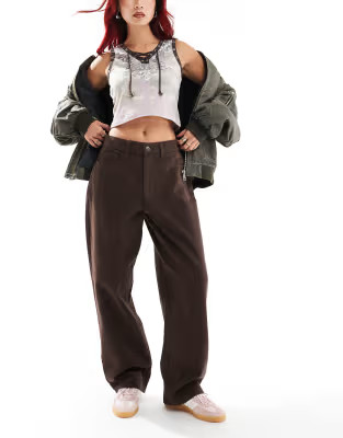 COLLUSION x001 antitfit jeans in dark brown - BROWN | ASOS (Global)