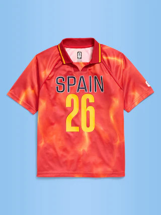 FIFA World Cup 26™ Spain Lifestyle Collared Jersey T-Shirt for Kids | Old Navy (CA)