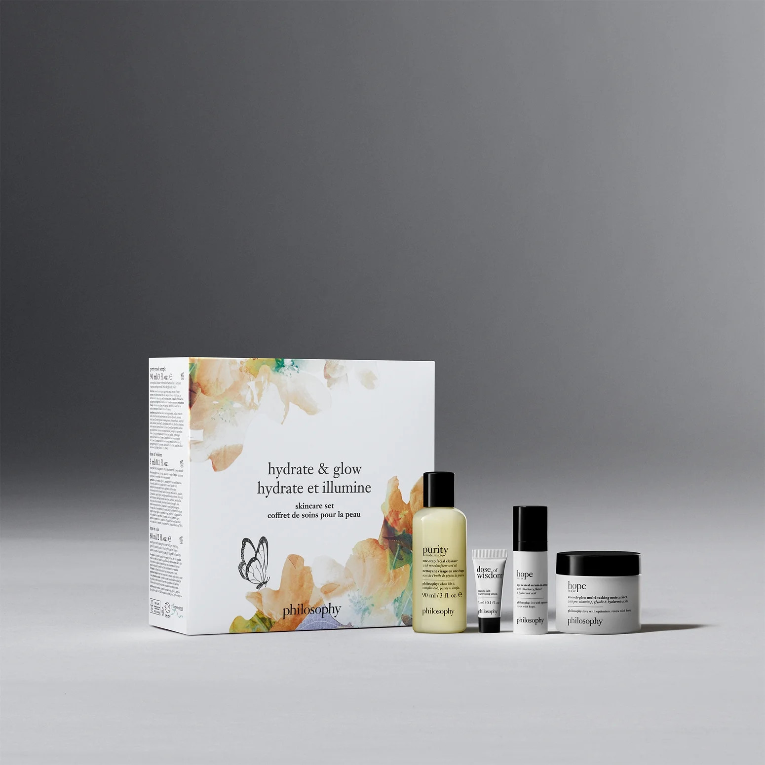 hydrate & glow skincare mother's day gift set | Philosophy