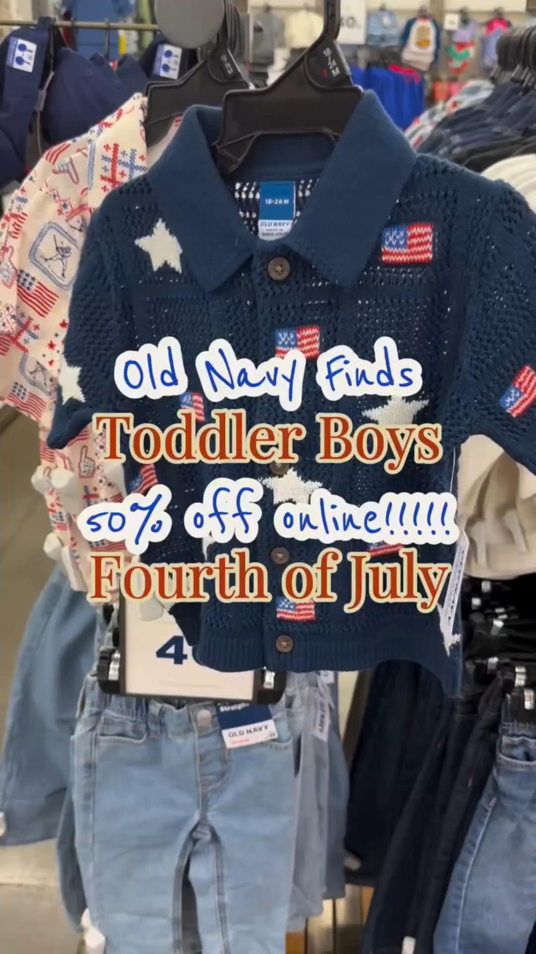 Boy moms/dads RUN to Old Navy online!! Almost everything is 50% off right now. I’m obsessed with these USA outfits/swimmies🇺🇸
•
Comment STAR below or message me for the info 💙 Commission may be earned! 
•
Follow me for all the cute boy clothes and mom finds🩵🧸
•
Kaylee B has all the cute girl outfits like these on her page!!
•
Don’t forget to watch my stories this week for a giveaway just on there!! We also have our main giveaway pinned to my profile 💛 #giveaway #fourthofjuly #oldnavy #boymom